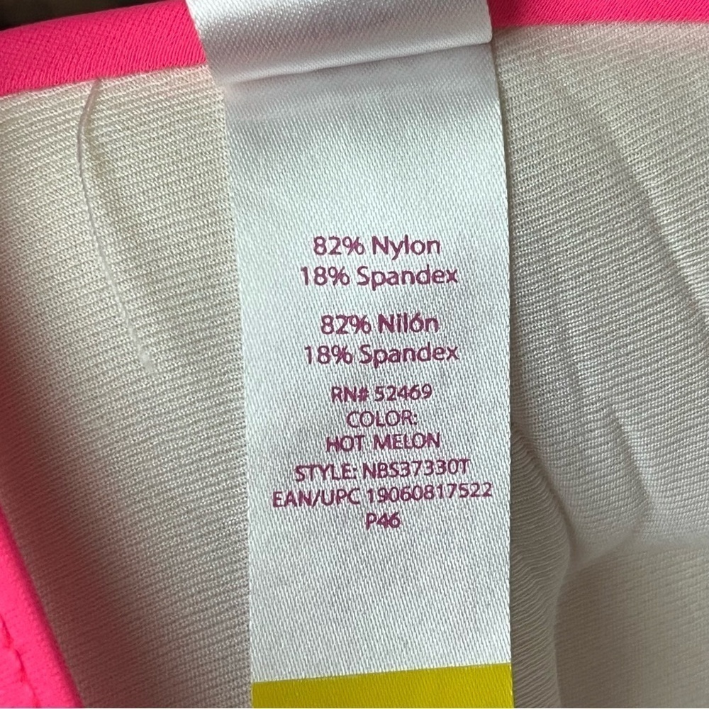 Vintage No Boundaries Pink Triangle Swim Top Beach Boho Y2k Retro L 11/13 - Picture 7 of 9